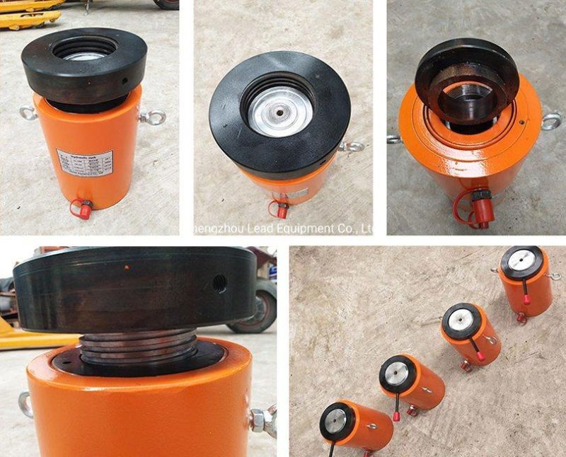 Long Stroke High Cycle Single Acting High Tonnage Lock Nut Hydraulic Cylinder Jack