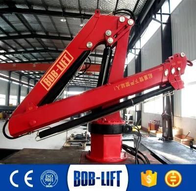 3t/8.5m Marine Electro Hydraulic Luffing Crane for Decking Machine