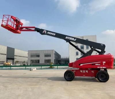 Factory Supply Electric Hydraulic Mobile Folding Towable Crank Arm Boom Lift with CE/ISO for Sale