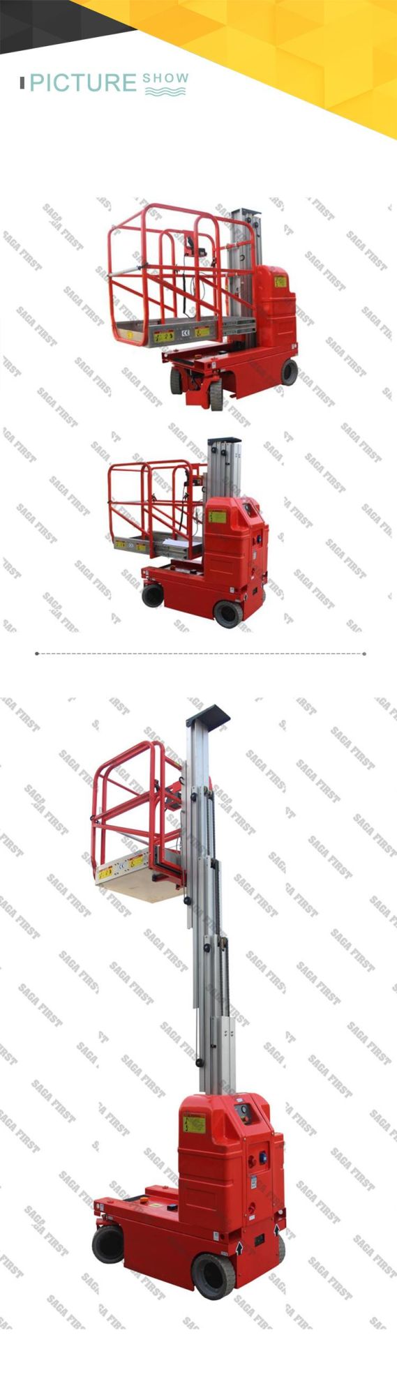 Dual Mast Self Propelled Hydraulic Lift Platform for Sale