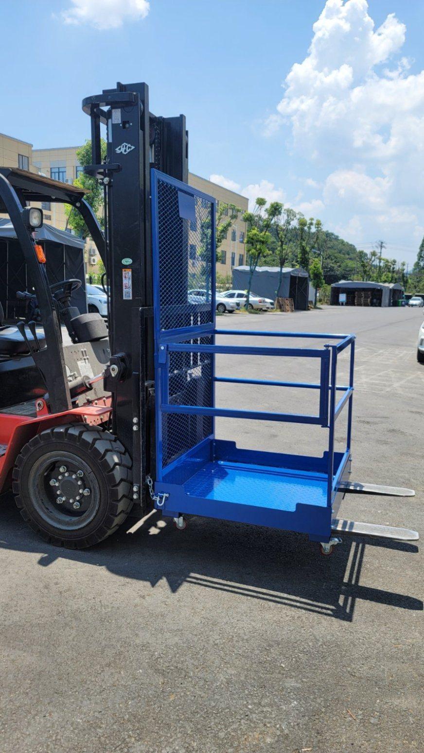 Easy Install China Brand Safety Forklift Safety Cage/Working Platform Loader Plafform Safety Platform