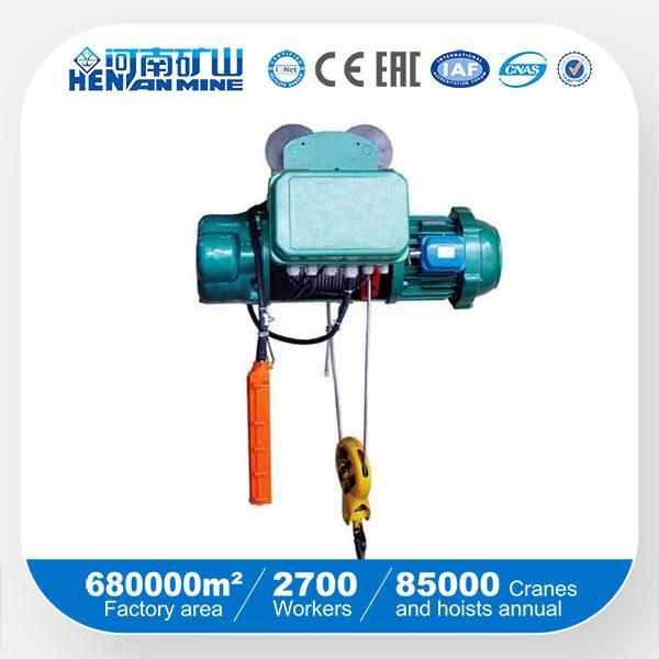 China Good Quotation Electric Wire Rope Remote Hoist 1t, 3t, 5t, 10twith SGS ISO CE Certification