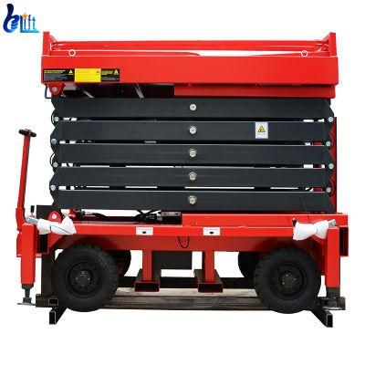 8m Load 450kg Mobile Crawler Hydraulic Self Propelled Machine Mobile Scissor Lift Car