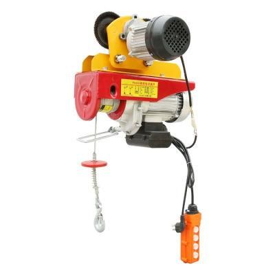 Best Selling High Quality 110V 60Hz 1ton Wire Rope Electric Hoist with 12m 20m Rope