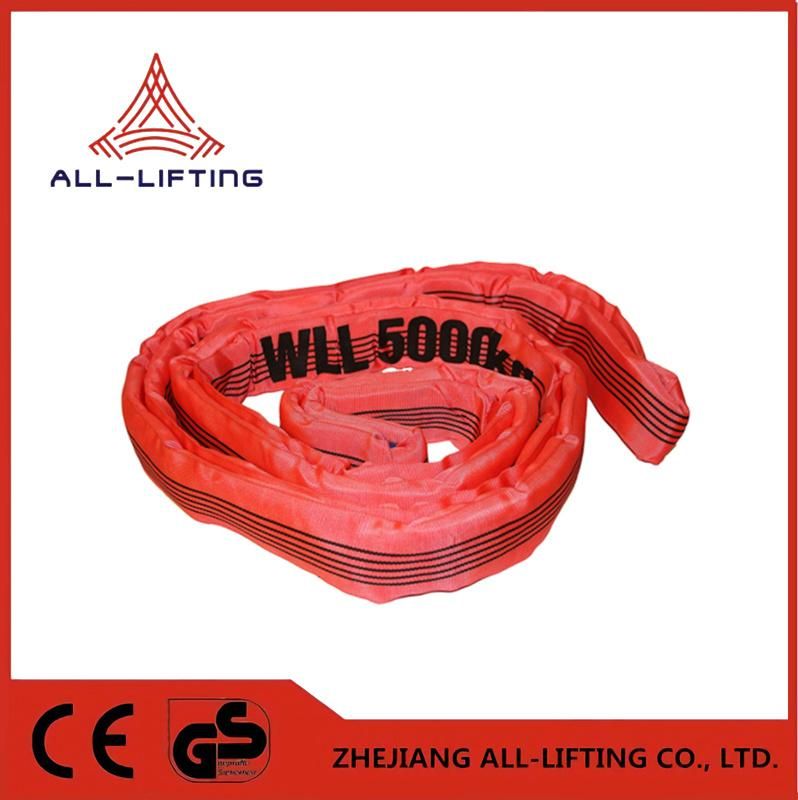 5t Crane Lifting Belt Polyester Round Sling