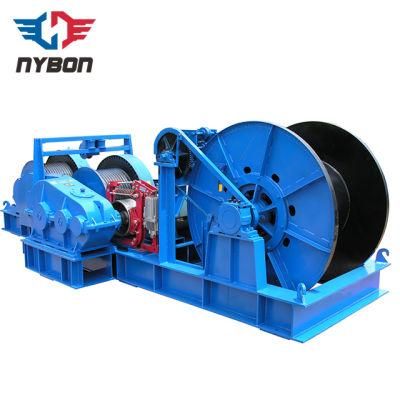 Planetary Gear Reducer Large Rope Constant Speed Capacity Friction Three Drum Winch