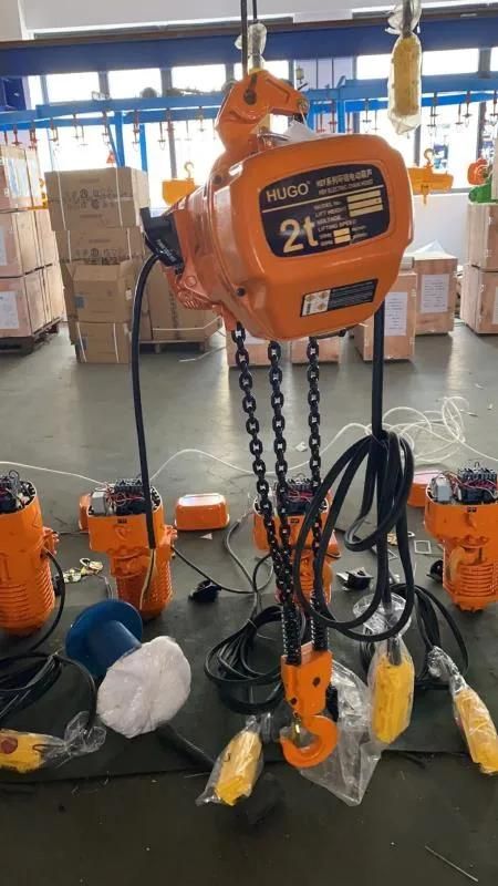 1 Ton 2 Ton 3ton Customized Electric Chain Hoist with Aluminum Alloy Shell