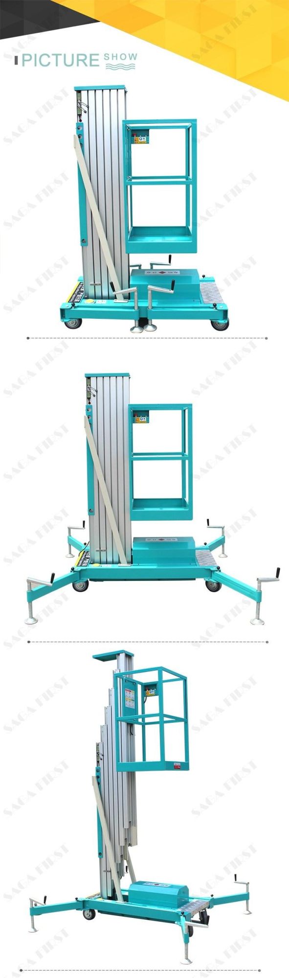 Superior Electric Lift Hydraulic Aluminum Table Lift with Ce