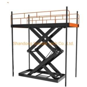 1000kg 5000kg 10t Big Stationary Scissor Hydraulic Freight Lift Cargo Lift Price