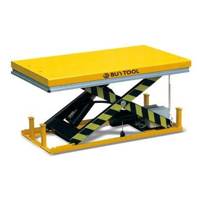 1 Ton Small Electric Hydraulic Scissor Lift Table Fixed Lifting Platform Fixed Lifting Plat