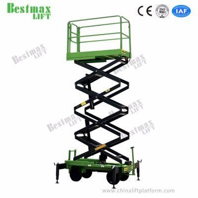6m Platform Height 1t Load Mobile Scissor Lift Platform