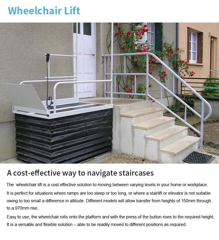 Small Home Hydraulic Personal Elevator Platform Size 1000*1200mm