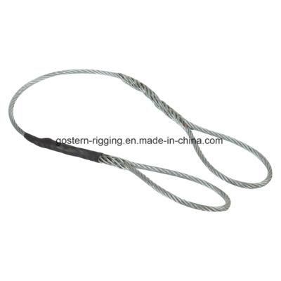 Ungalvanized or Galvanized Spliced Hand Steel Wire Rope Sling