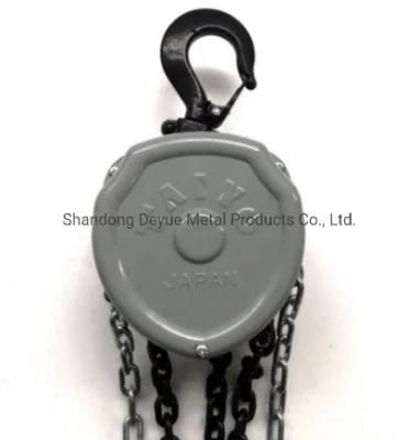 High Quality Kawasaki Chain Pully Block CE Standard Hand Chain Block Manufacturer 1ton Chain Hoist