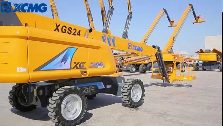 XCMG 24m Small Straight Arm Self-Propelled Mobile Aerial Lifting Working Platform Xgs24 Telescopic Boom Lift for Sale