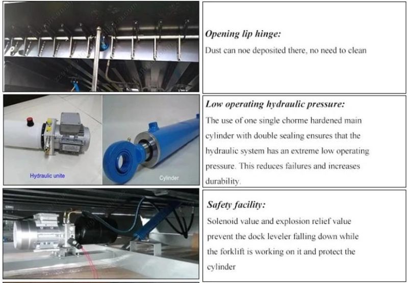 2 Years Warranty China Industrial Hydraulic Cylinder Loading Dock Leveler Work Platform