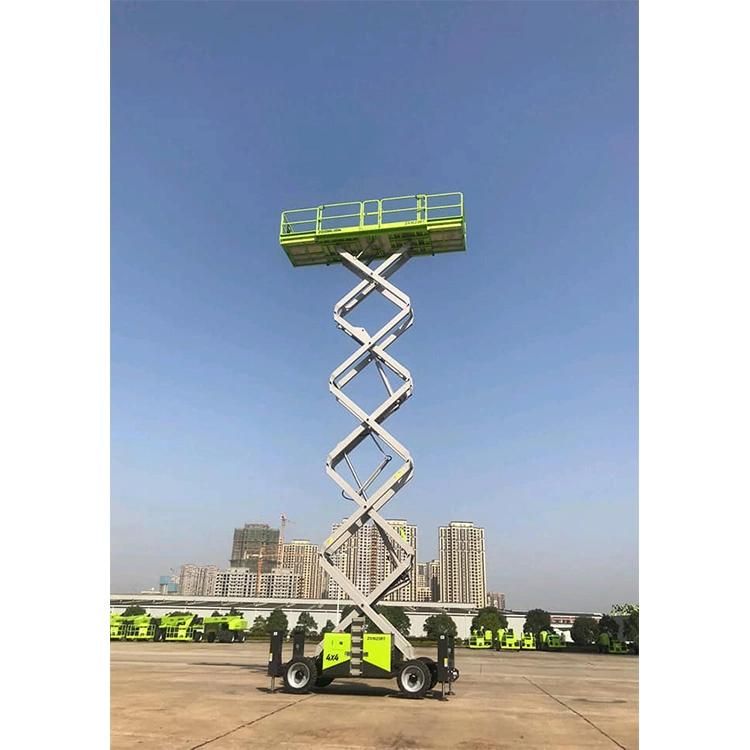 Aerial Work Platform Zoomlion 16m Rough Scissor Lifts