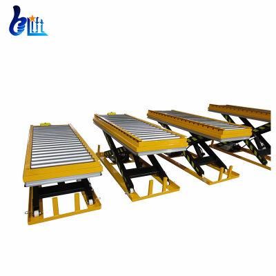 1ton Customized Hydraulic Electri Scissor Lift Table with Roller
