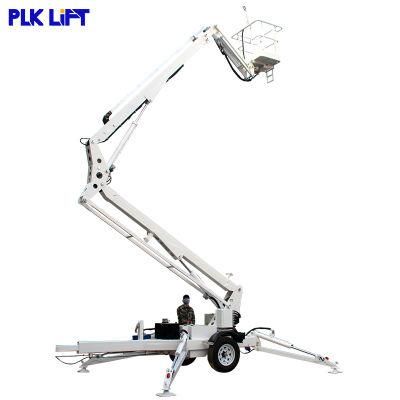10~30m Mini Small Hydraulic Articulated Trailer Boom Lift for Building