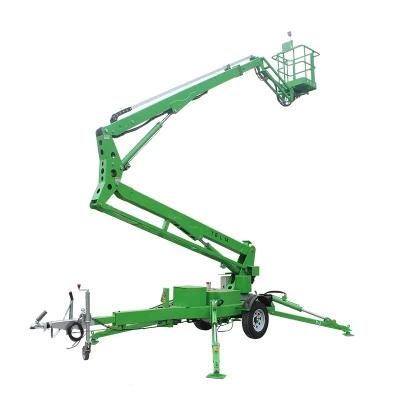 Outdoor Trailer Aerial Boom Lift Towable for Sale Spider Lift