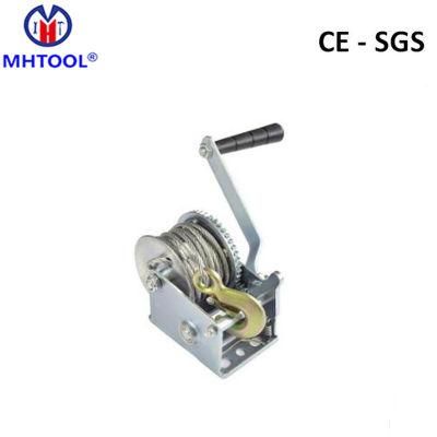 1000lbs Portable Steel Cable Manual Hand Winch by Ce Certificate
