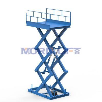 Weight Level Hydraulic Morn Cargo Warehouse Scissor Loading Dock Lift