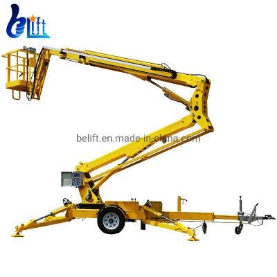 200kg 16m Electric Towable Spider Boom Lift for Trimming Trees