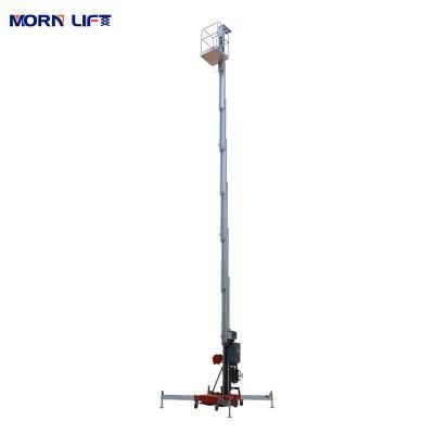 5m-12m Electric/Manual Portable Mobile Hydraulic Telescopic Aluminum Alloy Single Mast One Man/Person Lift for Sale