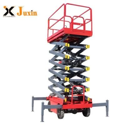 Mobile Electric or Manual Hydraulic Lift Platform Scissor Cart Pallet Lift