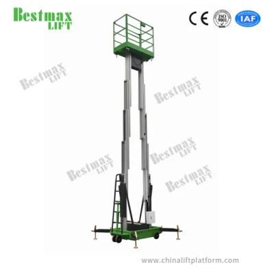Gtwy Model 6m Platform Height Aluminum Aerial Work Platform with Double Mast