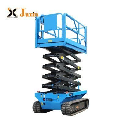 10m 12m Tracked Manlift Aerial Working Platform Crawler Scissor Lift Elevator