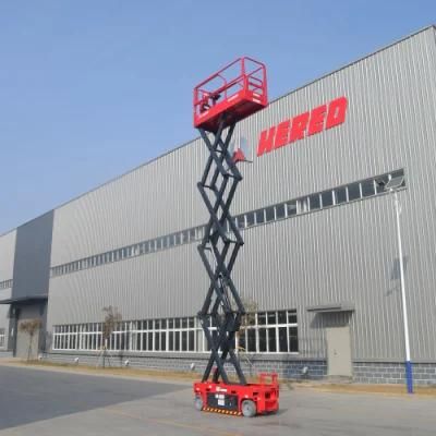 Powerful Diesel Engine Aerial Work Equipment 700kg Load Capacity 16m-18m Terrain Rough Scissor Lift Platform for Outdoor