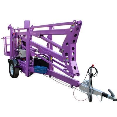 Hydraulic Aerial 10m 12m 16m Spider Towable Boom Lift
