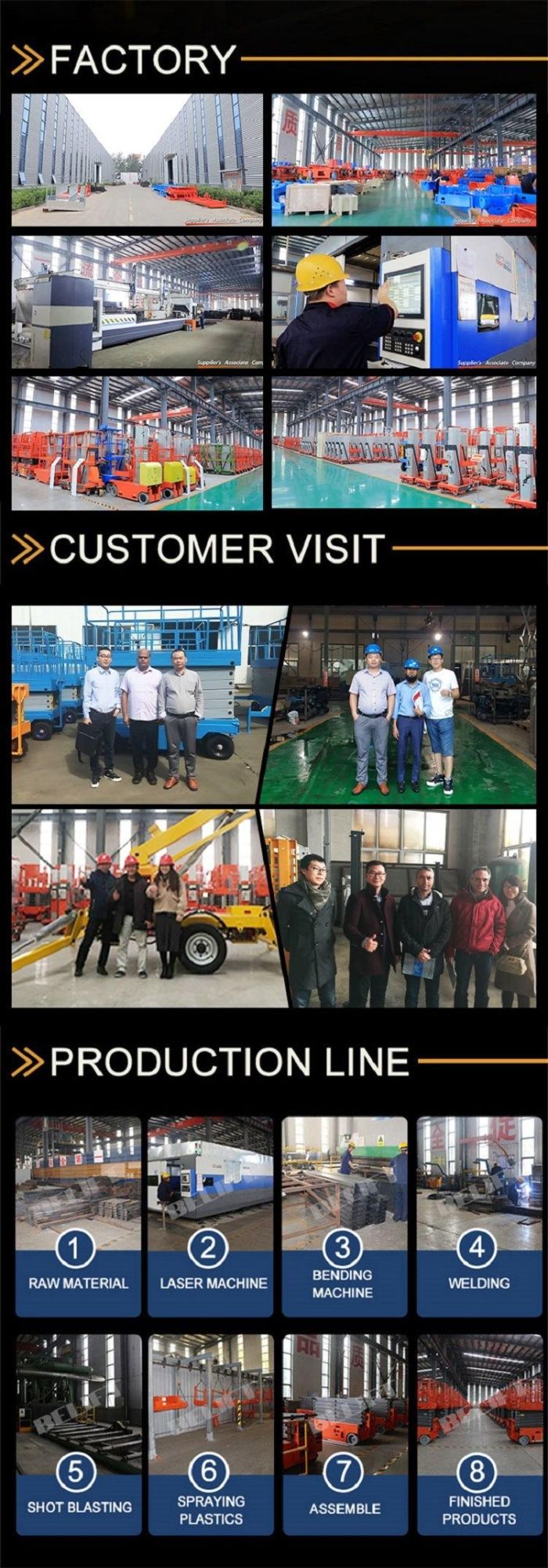 9.5m Working Height Single Vertical Mast Electric Lift Platform