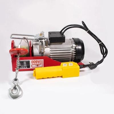 Single Phase 110V 220V Electric Rope Hoist Crane 2 Tons Small Mini Electric Hoist