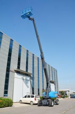 Self Propelled Telescopic Boom Lift, Spider Man Lift Telescopic Hydraulic Manlift / Aerial Work Platform