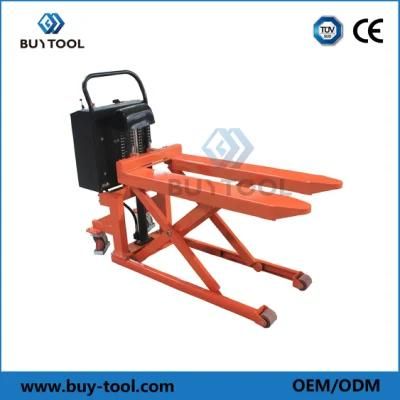 Buytool Skid Lifter Powered Scissor Pallet Truck with 800mm Lifting Height