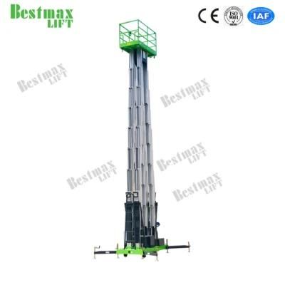 Gtwy Model 22m Hextuple Mast Manual Pushing Vertical Lift with Ce