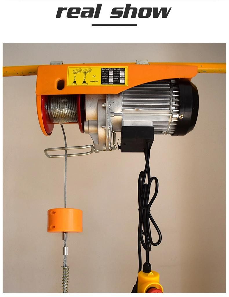 1 Ton Chain Hoist Remote Control Mini Electric Crane Winch
