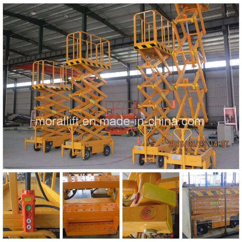 Height customized aerial work platform with scissor type