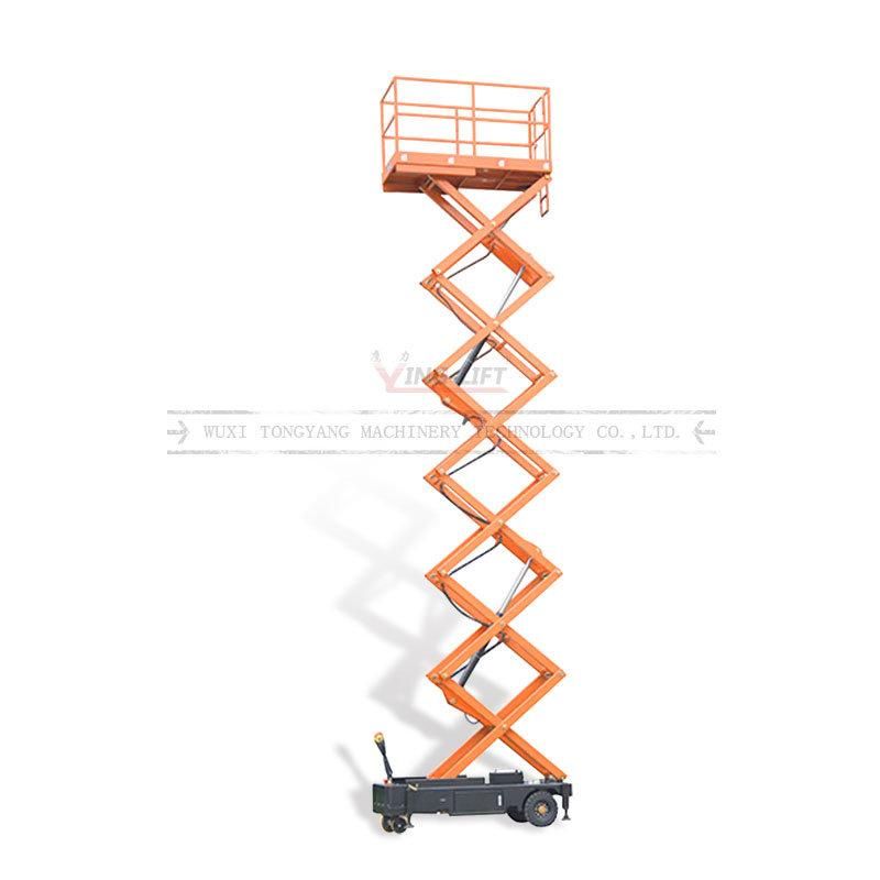Self Propelled Aerial Work Platform Vertical Lift 9m 500kg Load Capacity