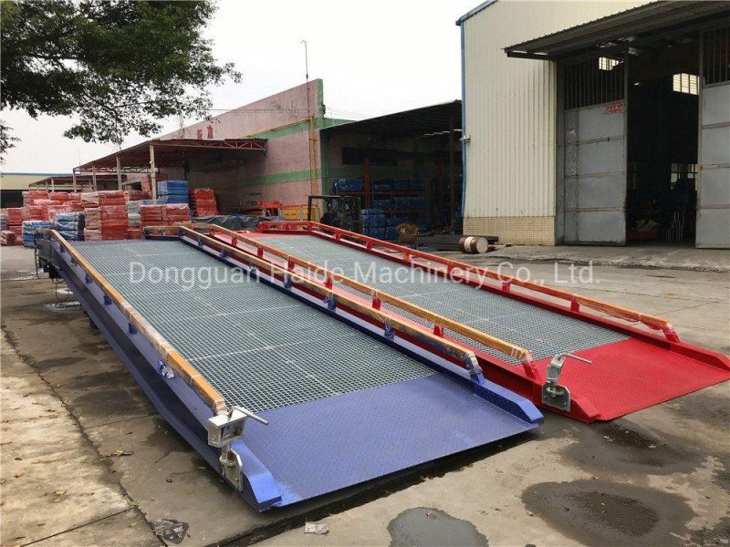 Ce-Approved H-Beam Mobile Loading Ramps with 10 Ton Capacity