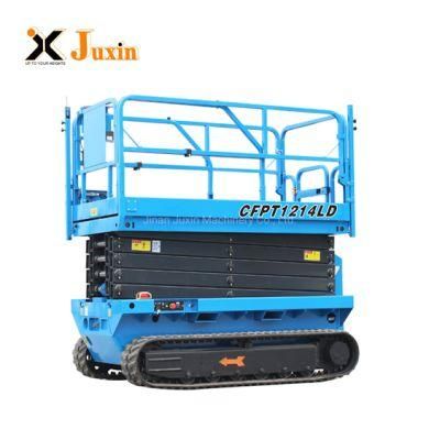 Self Propelled Man Lift Tracked Scissor Lift for Sale