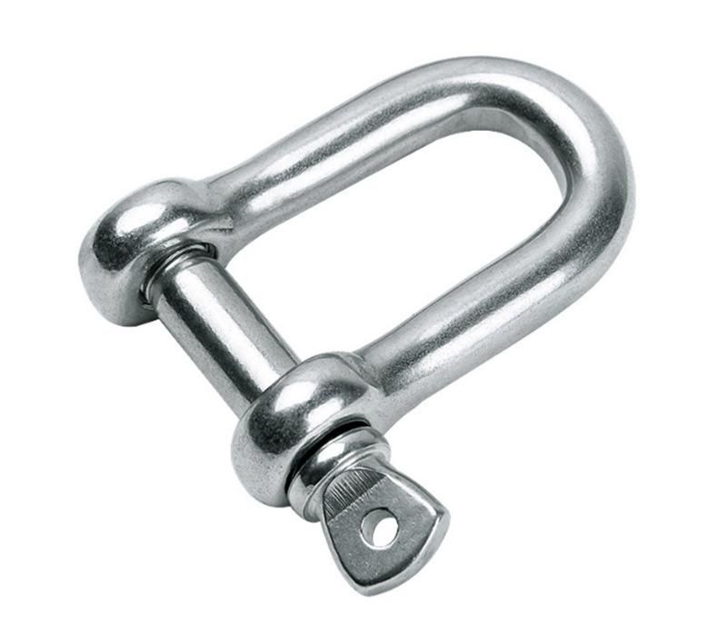 304 Stainless Steel D-Type Safety Shackle U-Type Safe and Reliable Lifting Clip Shackle Tool