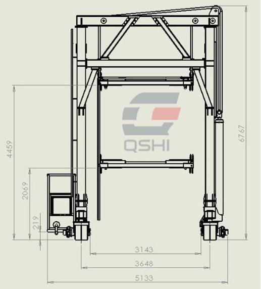 Qshi New Designed Container Lifting Crane Used at Container Yard