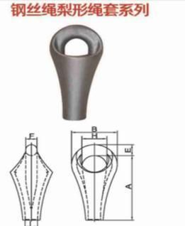 American Pear Shaped Sockets Wire Rope/ Closed Metalling Socket