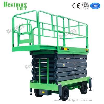 11m Platform Height Aerial Work Platform Mobile Scissor Lift