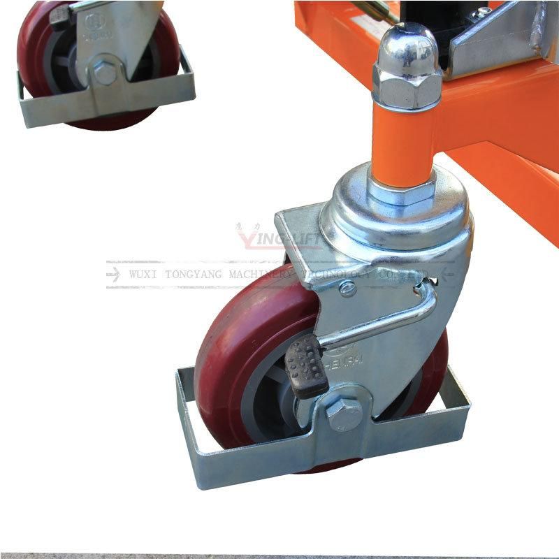 Load Capacity 200kg Flat Plate Type Semi Electric Stacker with Lifting 1200mm Height