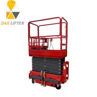 Simple Operation Hydraulic Man Semi-Electric Vertical Lifting Mobile Mini Scissor Lift