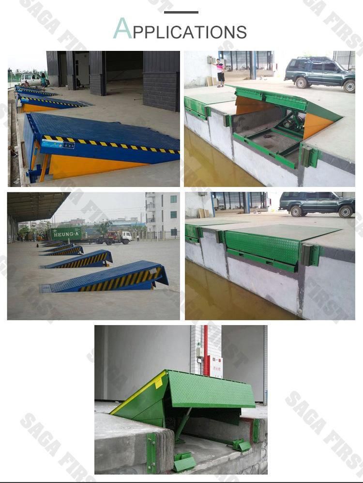 Stationary Manual Hydraulic Truck Loaded Container Dock Leveler